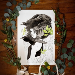 Celtic Tree Zodiac Giclée Fine Art Print| Elder Tree| Zodiac| Mythology| Folklore| Astrology