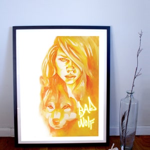 Roos Tyler| Slechte Wolf Fine Art Print