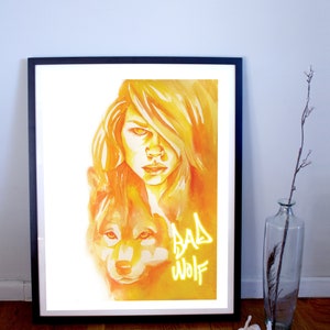 Rose Tyler Bad Wolf Art Print image 1