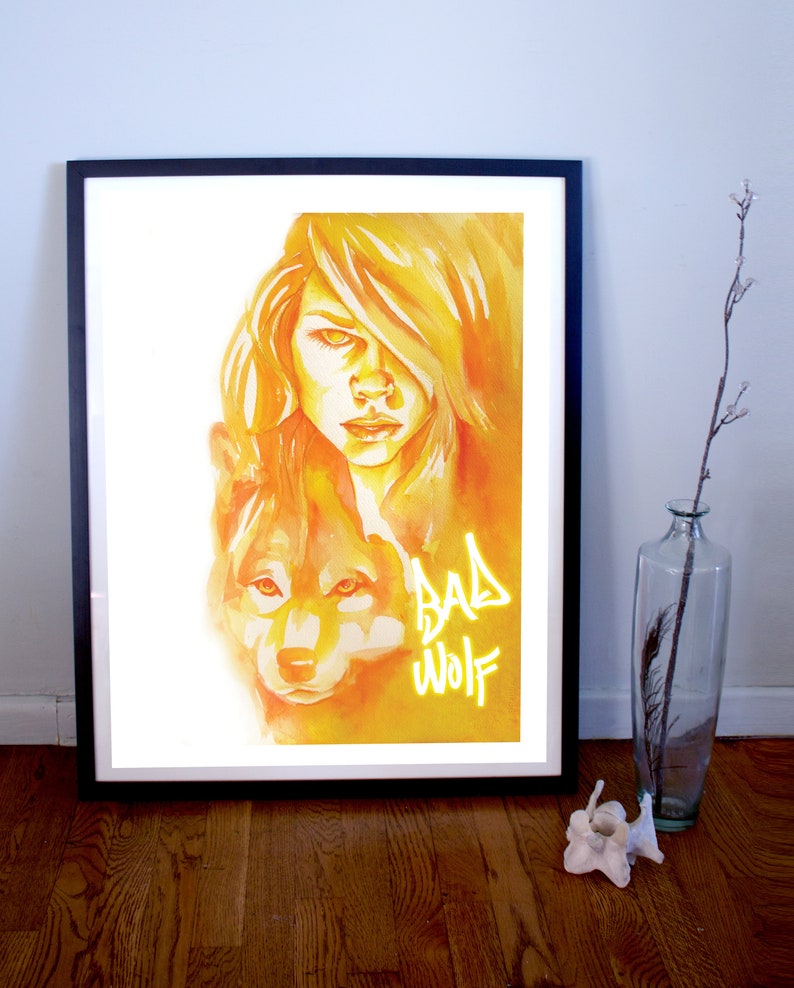 Rose Tyler Bad Wolf Art Print image 1