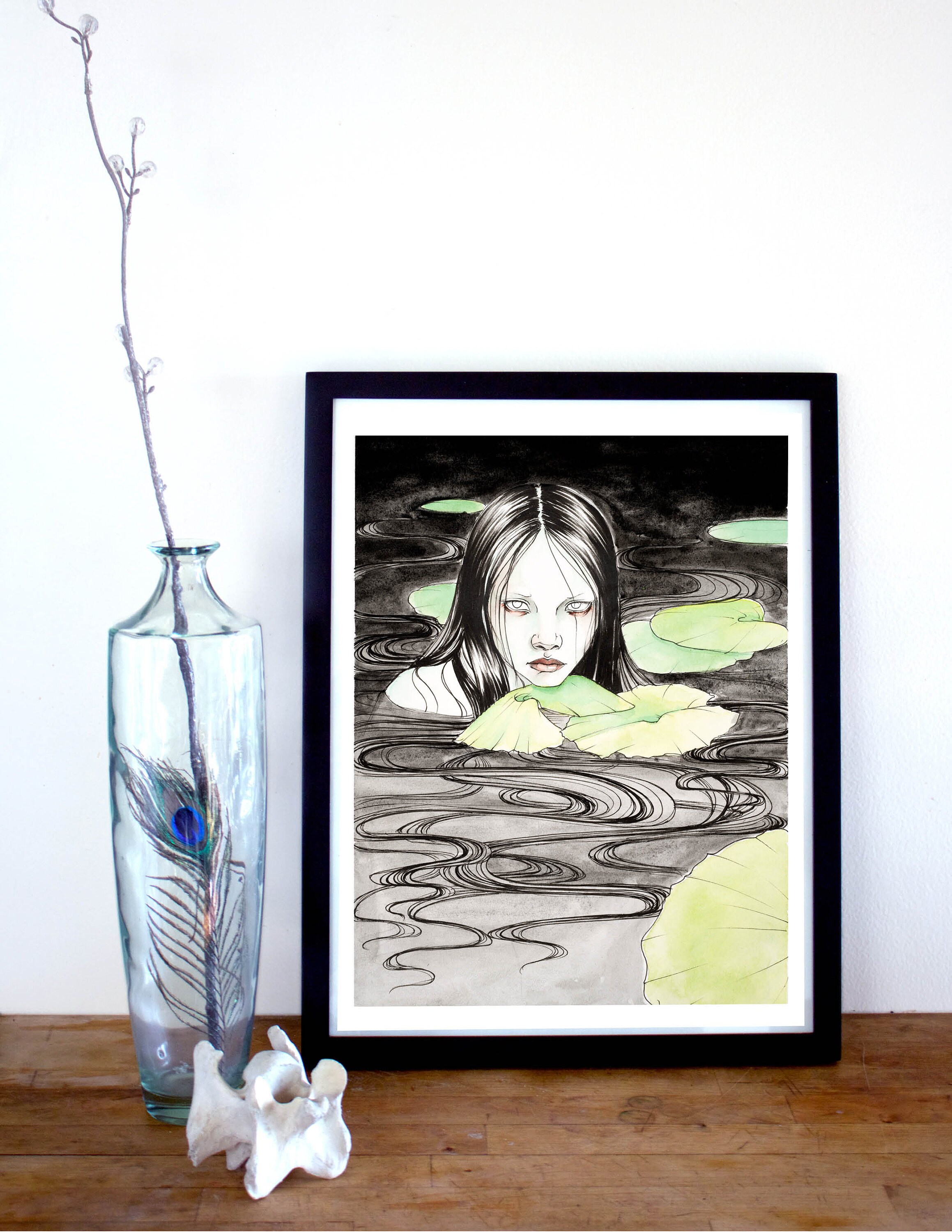 Jenny Greenteeth Giclée Fine Art Print | Folklore Art Print | Dark