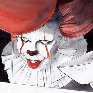 Pennywise: IT Fine Art Print, IT Poster, Pennywise Poster, Movie Poster, Film Art image 2