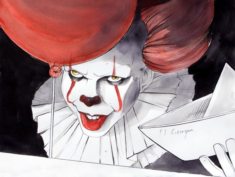 Pennywise: IT Fine Art Print, IT Poster, Pennywise Poster, Movie Poster, Film Art image 2