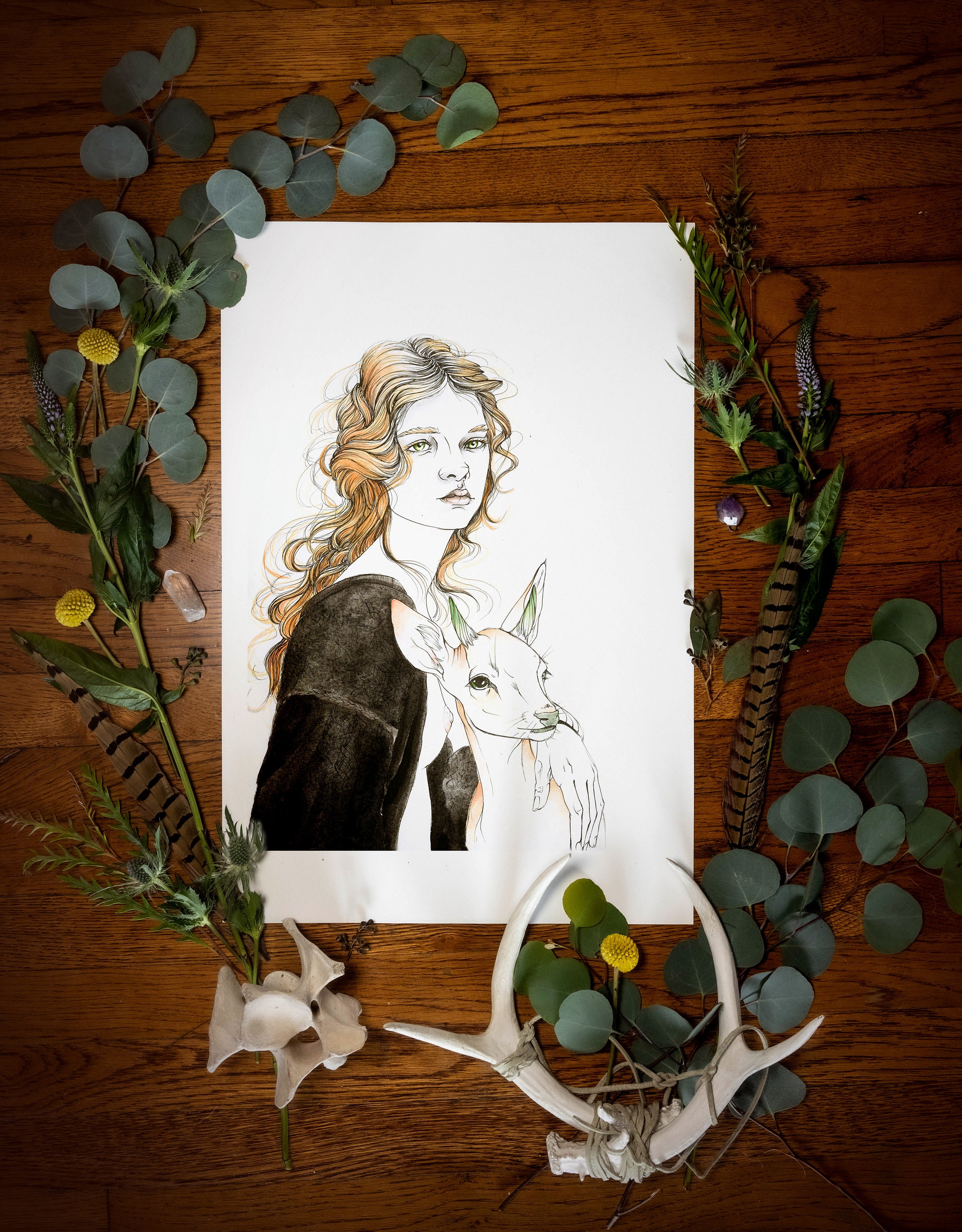 Virgo Zodiac Fine Art Giclée Print| Virgo Wall Art| Horoscope Art