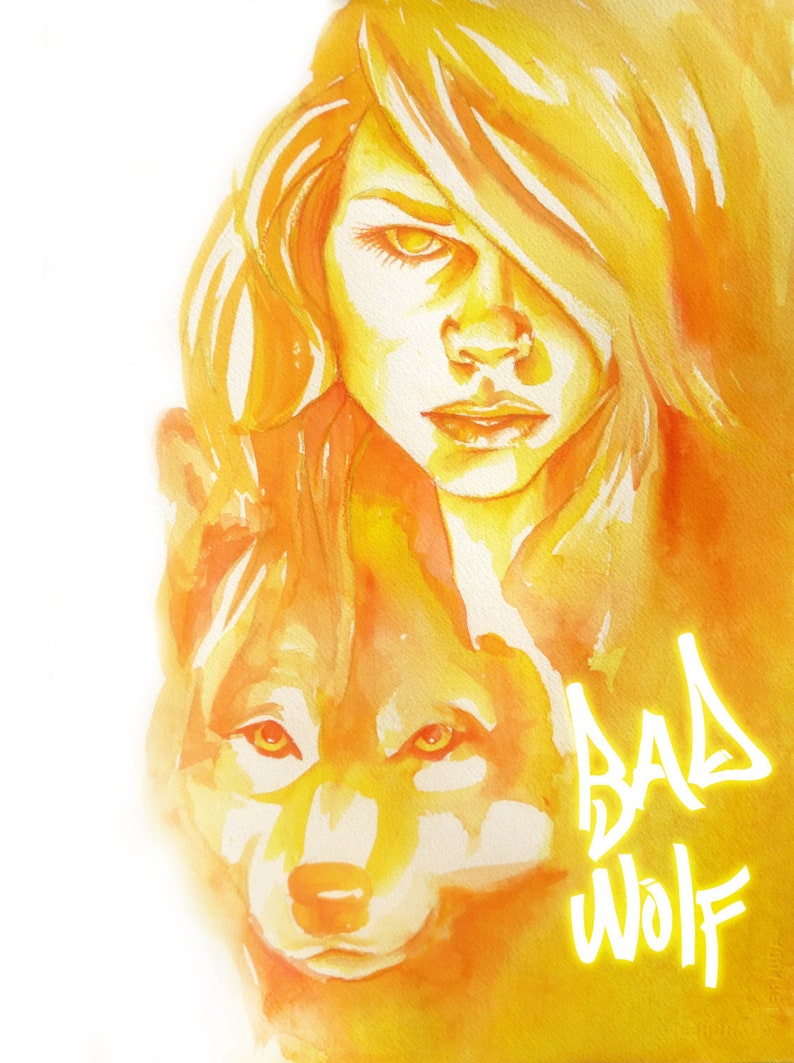 Rose Tyler Bad Wolf Art Print image 2