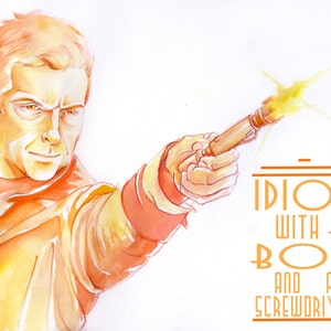 Doctor Who Art Print Set, Set of 5 prints, Doctor Who Poster, 10th Doctor, 11th Doctor, River Song, 12th Doctor, Rose Tyler