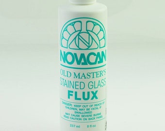 Novacan Old Master's Flux 8oz Bottle Stained Glass 