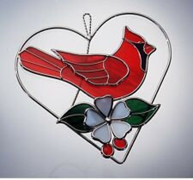Cardinal Precut Kit Stained Glass Precut Kit Etsy