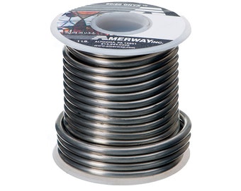Amerway 50/50 Solder 1LB Roll | Stained Glass Supplies | NOT FOR JEWELRY contains lead | 50% Tin 50 Lead