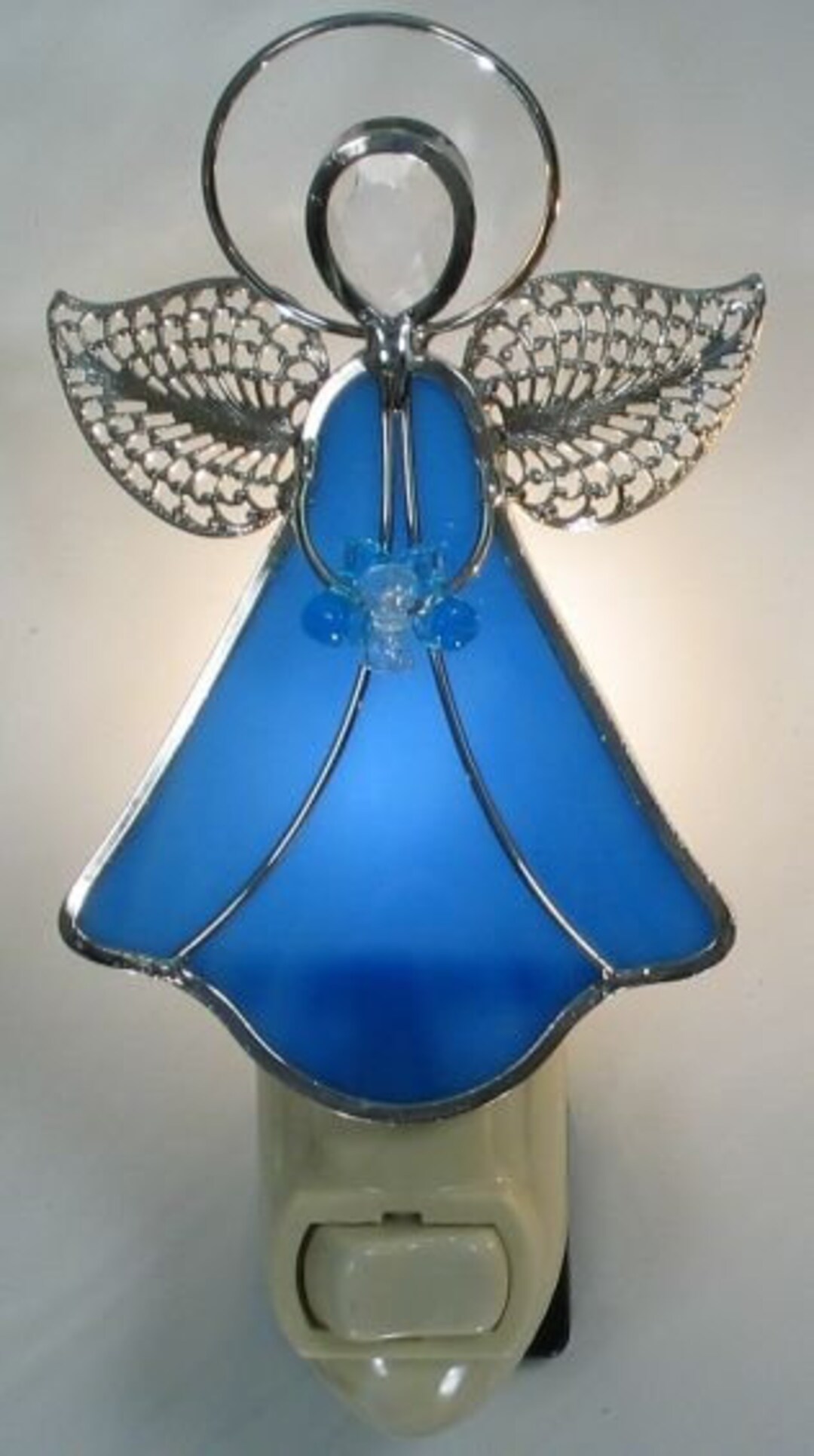 Angel Night Light Stained Glass Night Light Etsy