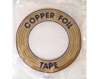 Copper Foil | Stained Glass Supplies | Copper Foil Tape | Available in 5/32, 3/16, 7/32, 1/4, 5/16, 3/8, or 1/2 Sized Foil