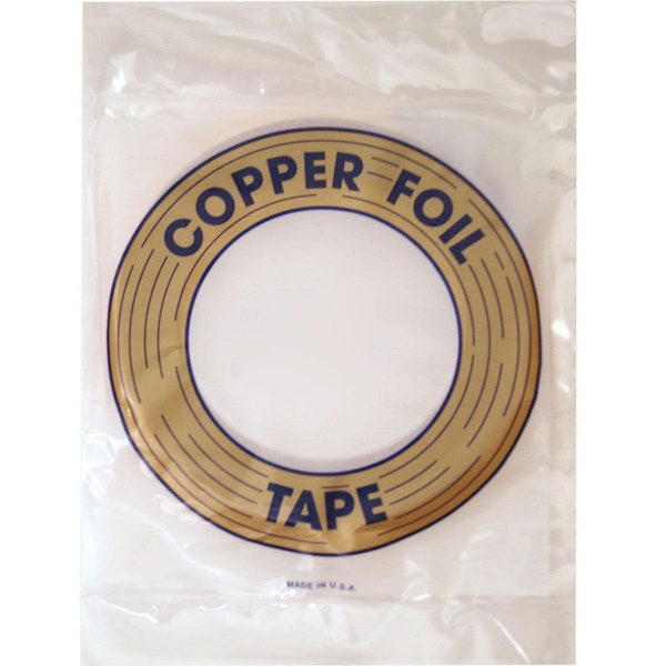 Copper Foil | Stained Glass Supplies | Copper Foil Tape | Available in 5/32, 3/16, 7/32, 1/4, 5/16, 3/8, or 1/2 Sized Foil