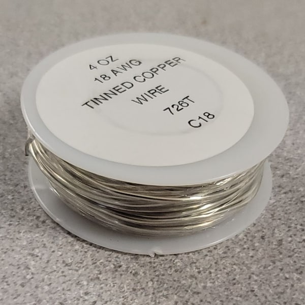 Tinned Wire 12, 16, 18, 20, or 24 Gauge | CAN BE SOLDERED | Stained Glass Supplies