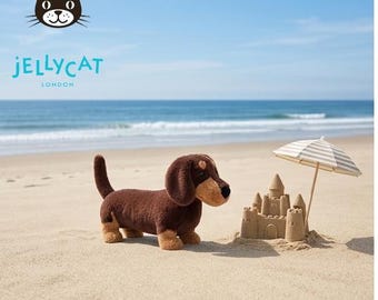 Jellycat Otto Sausage Dog Plush, Ultra Soft Cuddly Dachshund, Perfect Gift for Kids & Collectors, 11.5 in / 29 cm (HarmonyHouseBySofia)