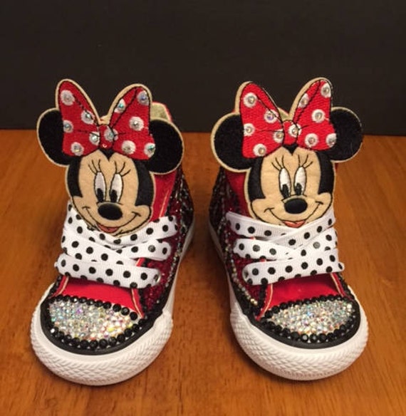 Minnie Mouse Converse / Jeweled 