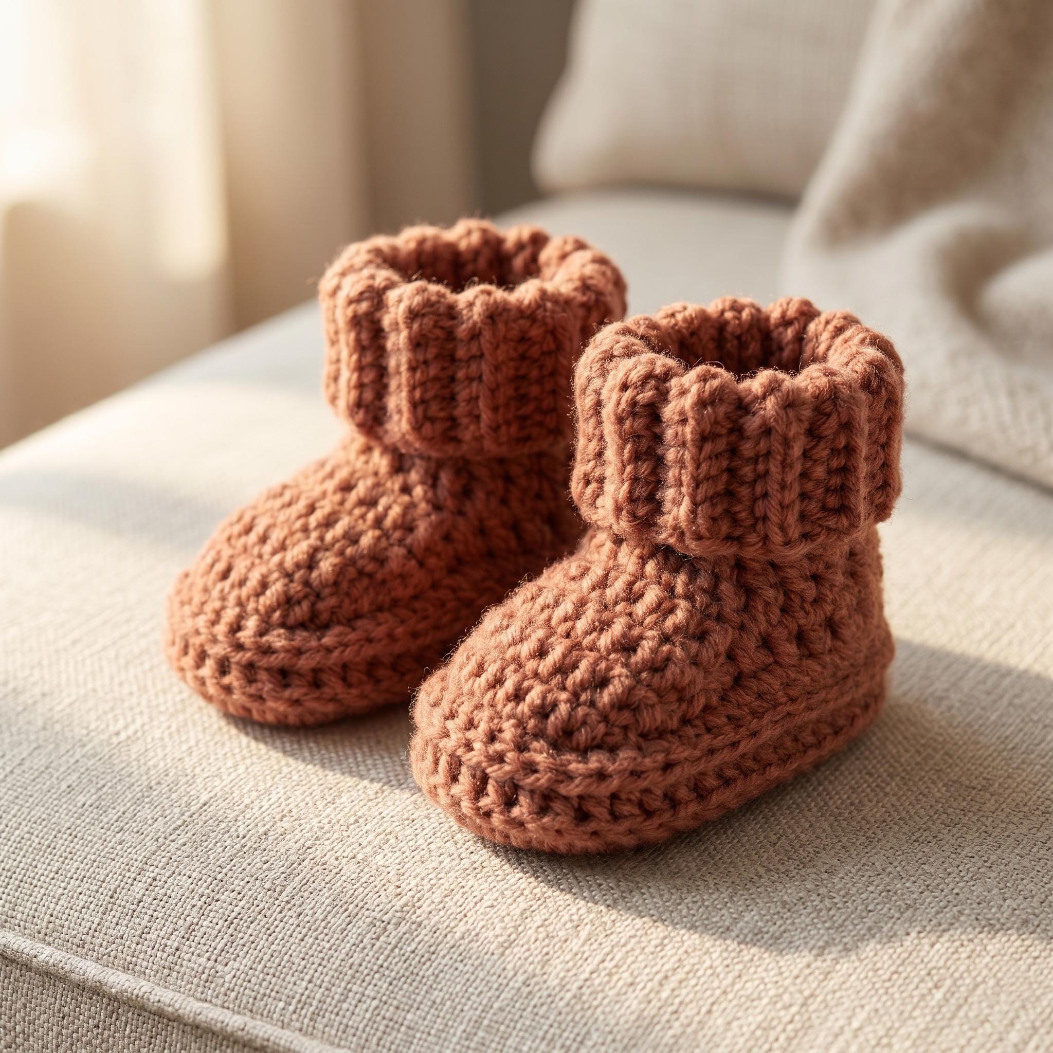 Crochet Baby Booties for Beginners. Easy Crochet Baby Booties Step by ...