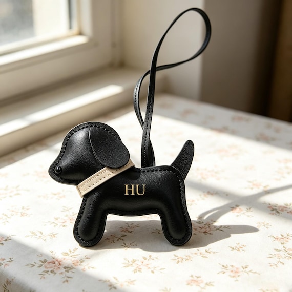 Custom Letter Dog Leather Tag,Long Rope Bag Charm,Personalized Luggage Tag,Pet Bag Pendant,Travel Accessory