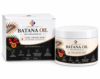 BW Brand Luxe 100% Pure Batana Oil Hair and Scalp Treatment – ​​120 g / 4,23 uncji