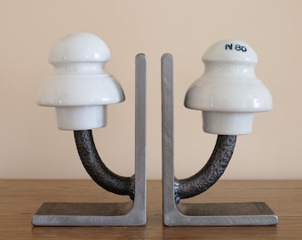 Sujetalibros aislantes acero metal loft industrial