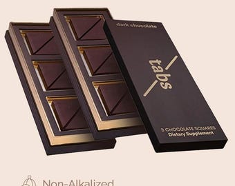 Tabletas de chocolate negro para parejas para mejorar el estado de ánimo / Regalo de San Valentín 180 g
