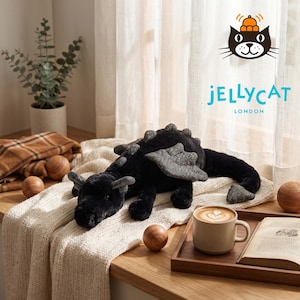 Jellycat onyx dragon ドラゴン ぬいぐるみ 黒 Onyx Dragon Jellycat -