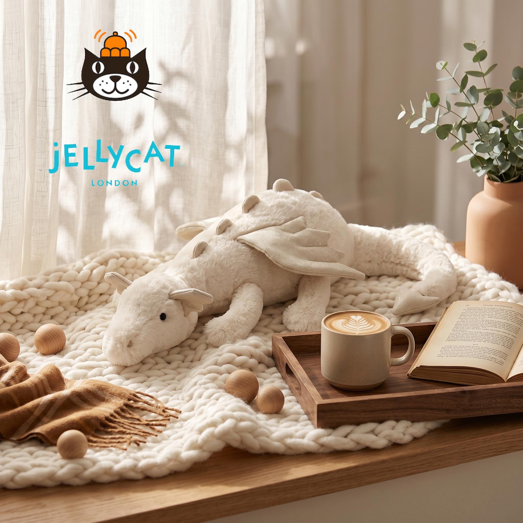   Dragon スノードラゴン ぬいぐるみ Amazon.co.jp: JELLYCAT Snow Dragon(SNW2DD) スノードラゴン