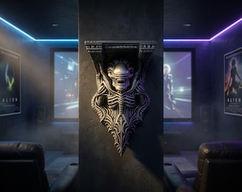 Estantería de xenomorfos/archivo 3D/impresión 3D/decoración de pared