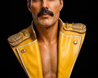 Freddie Mercury /archivo STL/archivo 3D/estatua 3D/busto 3D