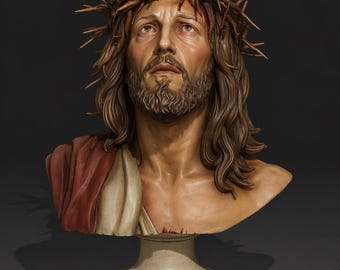 Estatua de Jesús/Archivo STL/Religión STL/Impresión 3D
