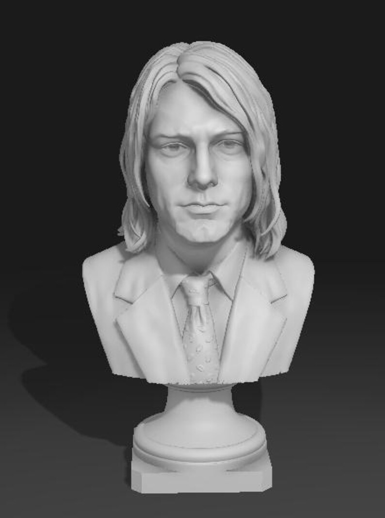 Kurt Cobain / 3D File / STL File / 3D Statue / 3D Bust - Etsy