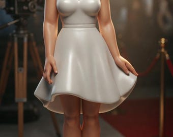 Marilyn Monroe figurine/fichier 3d / impression 3d/fichier numérique