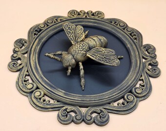 marco ornamental/archivo 3D/impresión 3D/archivo digital/abeja