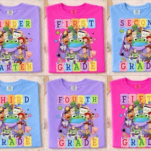 Toy Sheriff Grade School PNG, First Second Third Fourth Fifth Grade DTF Design, Kids Toy Sublimation, Creative School Digital File