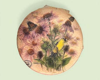 Decoupage plant stand