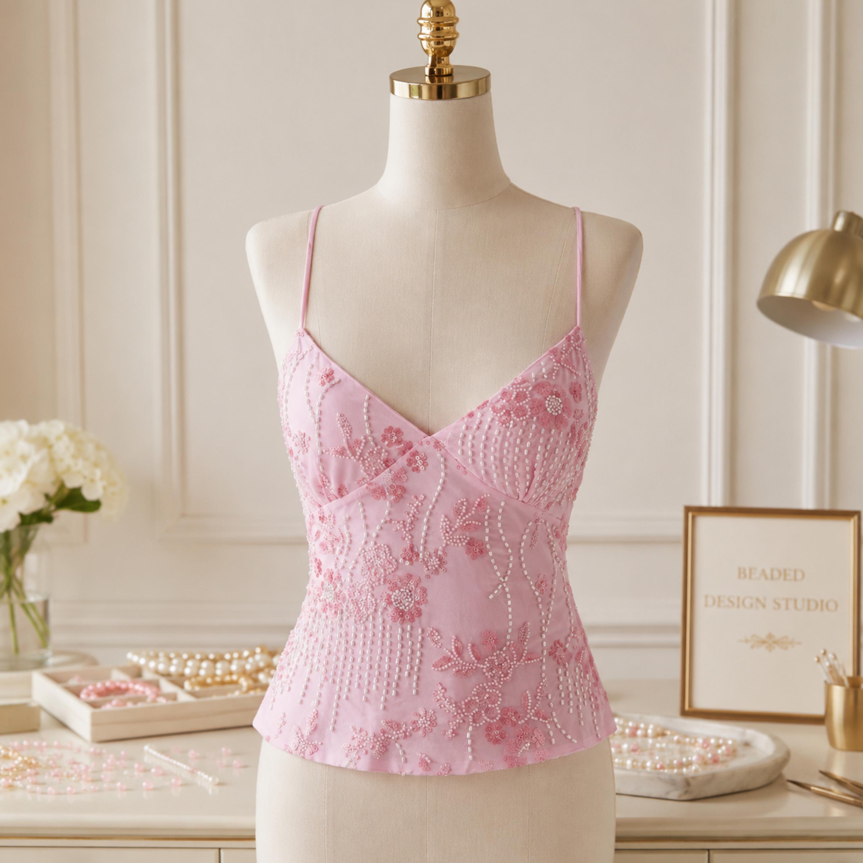 トップス theredthread beaded strap cami web_2404_10_s24bw031rdcv01_10_