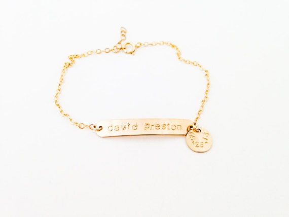 identification jewelry letter number stamp