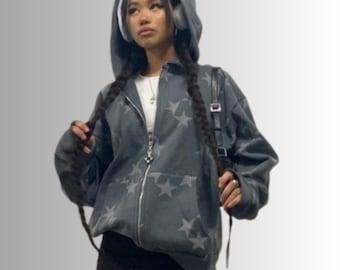 Unisex Streetwear Zip Up Hoodie