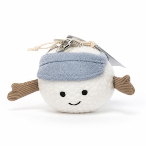 Cute Golf Plush Keychain Jellycat Style Kawaii Soft Toy, Mini Stuffed Ball Keyring, Aesthetic Bag Charm, Gift for Girls Boyfriend