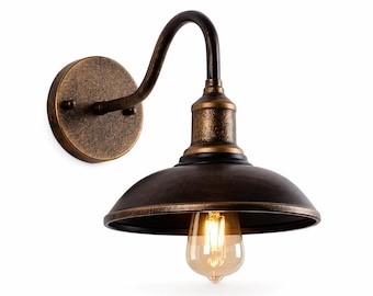 Vintage Outdoor Wall Lamp Waterproof Bronze Sconce E27 LED Porch Light Garden Balcony Entrance Retro Industrial Lighting