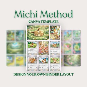 Michi Method Canva Template | Pokémon/TCG Binder Template