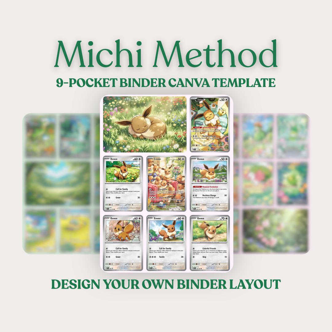 Pokemons Card Template Canva - Etsy
