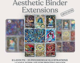 Michi Method Psychedelic Binder Pack | TCG Layouts | Printable Illustrations | Digital download