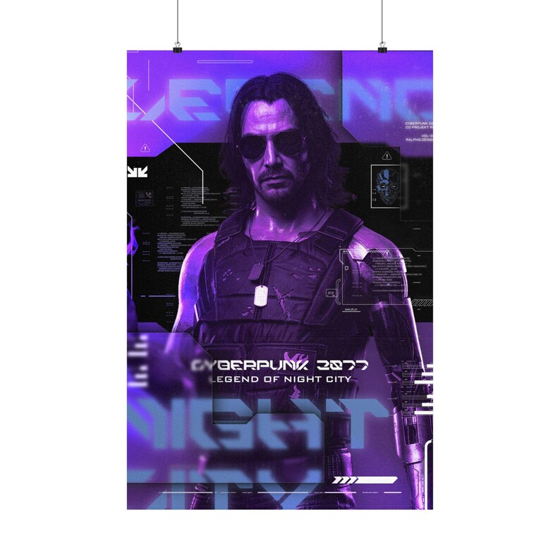 Cyberpunk 2077 | Johnny Silverhand Poster Print | 12x18 24x36 | @ralphg.designs image 2