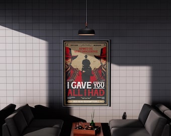 Red Dead Redemption  |  Western Gaming Poster Print | @ralphg.designs
