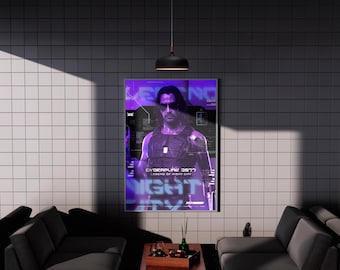Cyberpunk 2077  |  Johnny Silverhand Poster Print | Multiple Sizes | @ralphg.designs