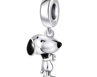925 Sterling Silver Dangle Charm Bead Peanuts Snoopy