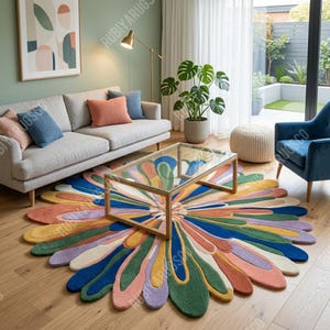 Hand-Tufted Pop Art Rug – Y2K Dopamine Decor, Gen Z Style