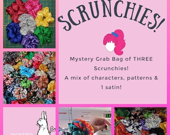 Three Pack MySteRy  XL Scrunchies!