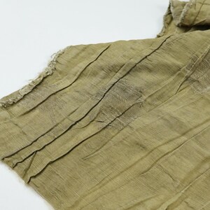 Draperande ogenomskinligt matchagrönt jacquard tencel linnetyg ton-i-ton – mjukt matt utan stretch för klänningar och blusar bild 9