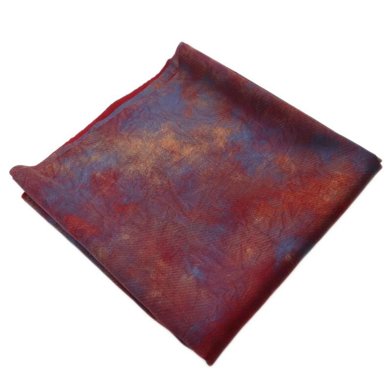 Red-blue Gold Shimmer Crinkle Fabric – Soft Drape Polyester for Gowns ...